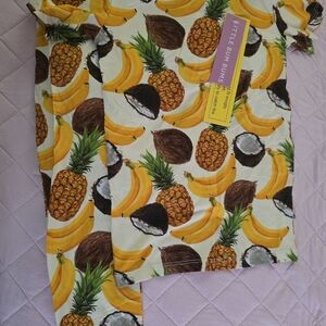 Little Bum Bums Kids Pajama Set - Yellow and Brown Fruit Print